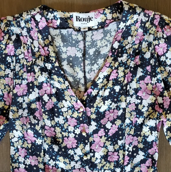 👑 5X HOST PICK 👑 Rouje Paris Mathilde Floral Dress - Picture 11 of 14